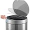 Global Industrial Round Motion Sensor Trash Can, 9-1/4 Gallon, Brushed Stainless Steel 641592SS - alternate 8